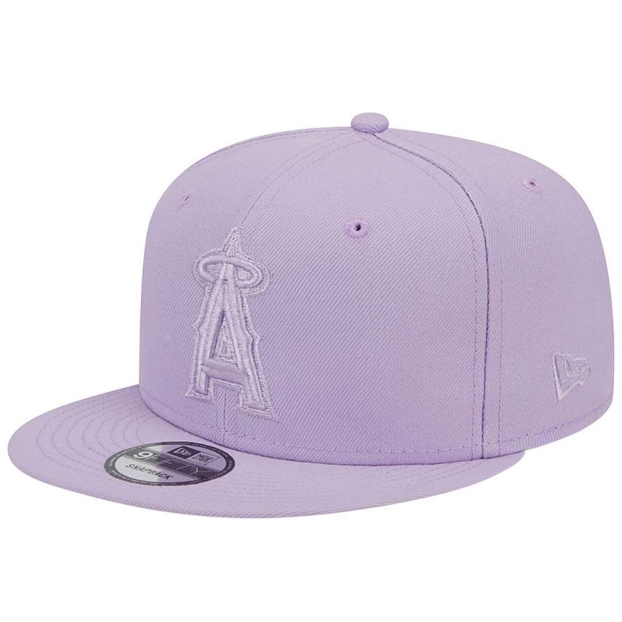 Team * | Men'S Los Angeles Angels New Era Lavender Spring Color Basic 9Fifty Snapback Hat