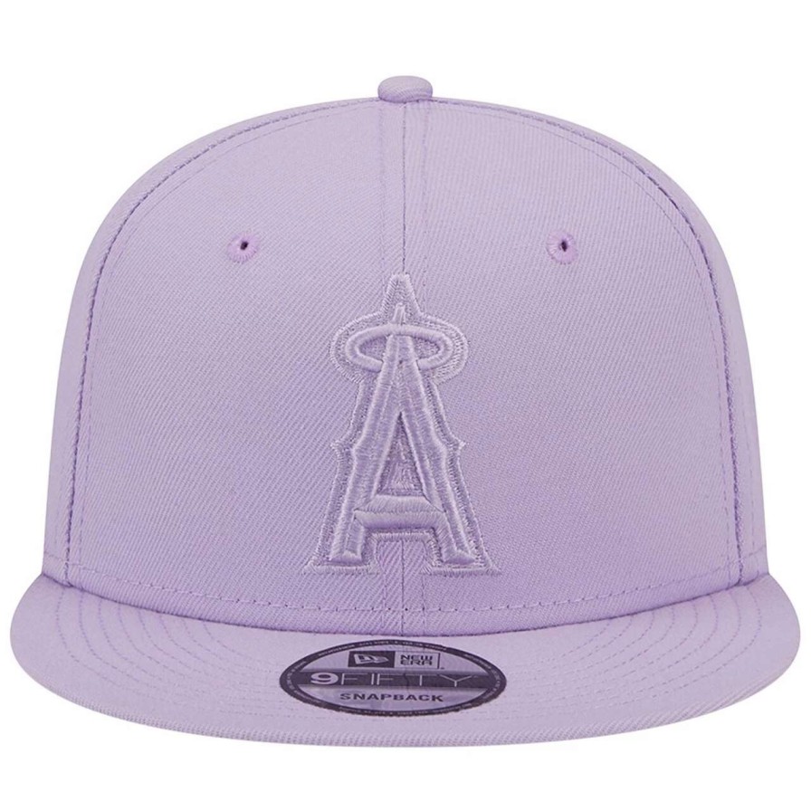 Team * | Men'S Los Angeles Angels New Era Lavender Spring Color Basic 9Fifty Snapback Hat