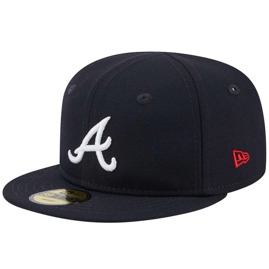 Team * | Infant Atlanta Braves New Era Navy My First 59Fifty Fitted Hat