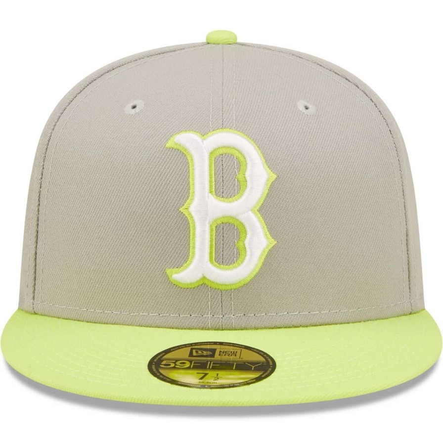 Team * | Men'S Boston Red Sox New Era Gray/Green 1967 World Series Cyber 59Fifty Fitted Hat