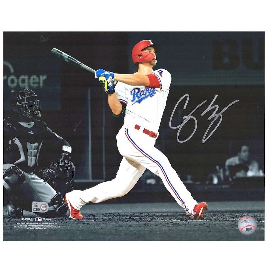 Collectibles & Memorabilia * | Autographed Texas Rangers Corey Seager Fanatics Authentic 11 X 14 Spotlight Hitting Photograph