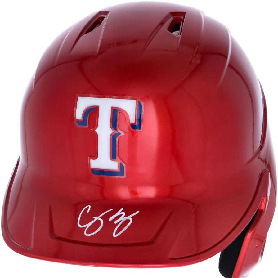 Collectibles & Memorabilia * | Corey Seager Texas Rangers Autographed Fanatics Authentic Alternate Chrome Rawlings Mach Pro Replica Batting Helmet Fanatics Exclusive