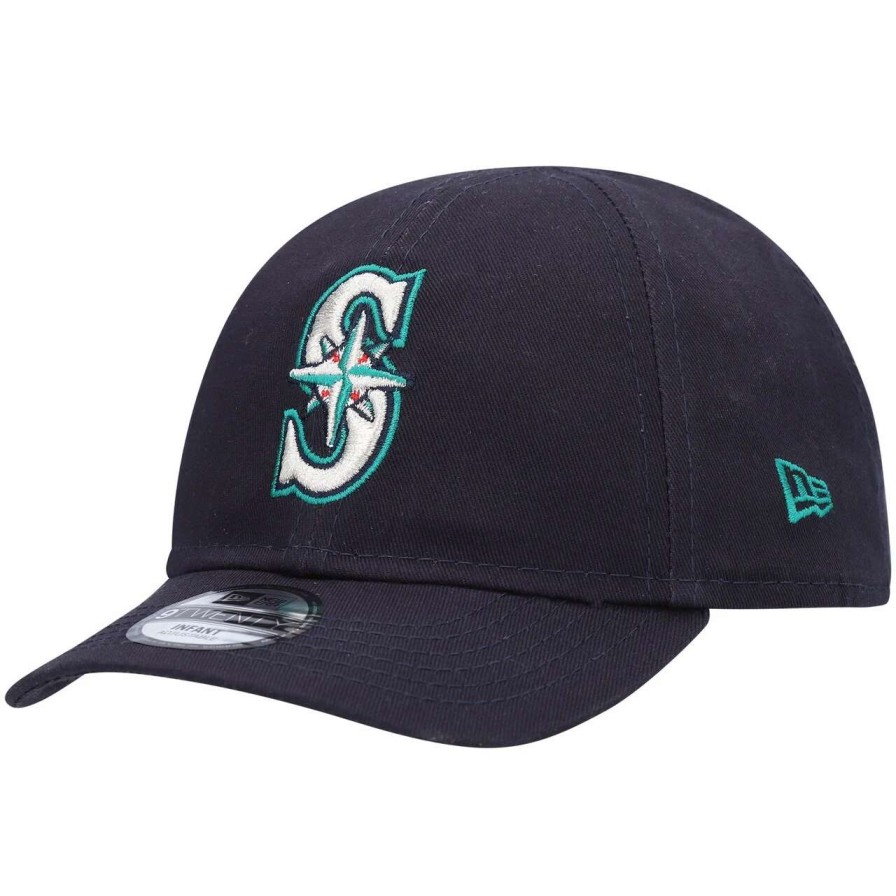 Team * | Newborn & Infant Seattle Mariners New Era Navy My First 9Twenty Stretch Fit Hat