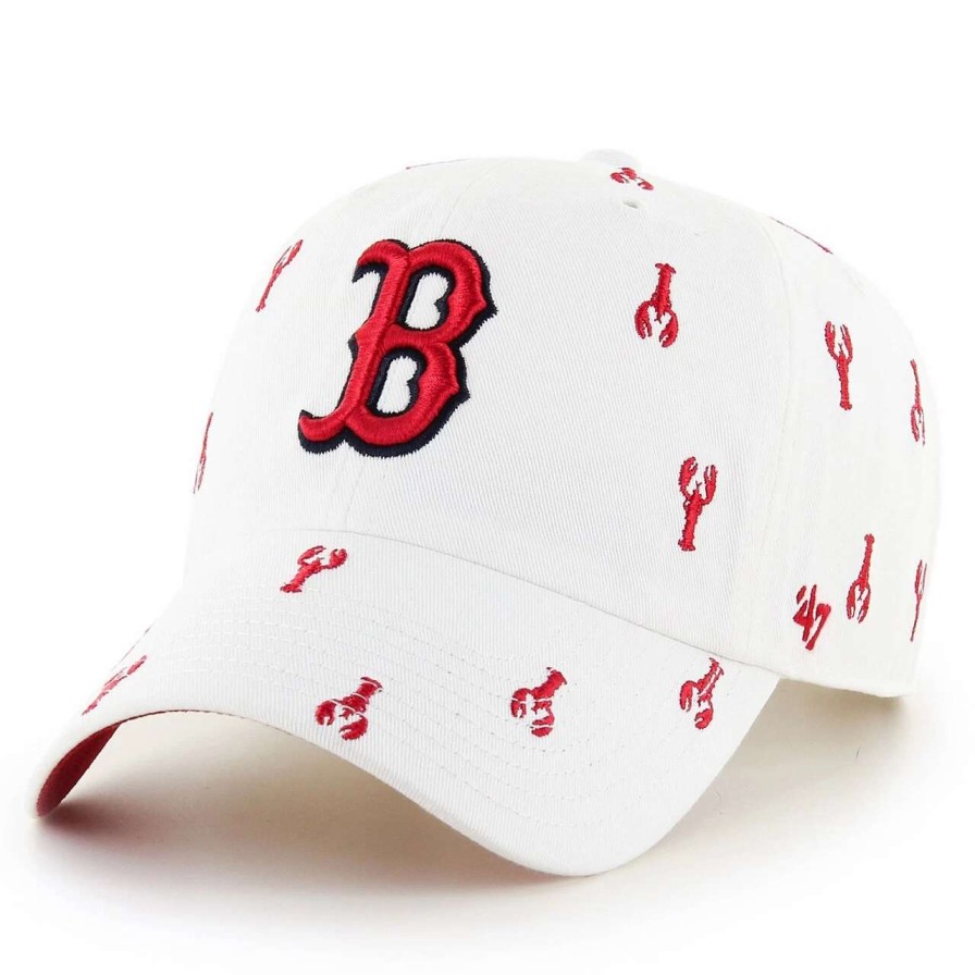 Team * | Women'S Boston Red Sox '47 White Clean Up Adjustable Hat