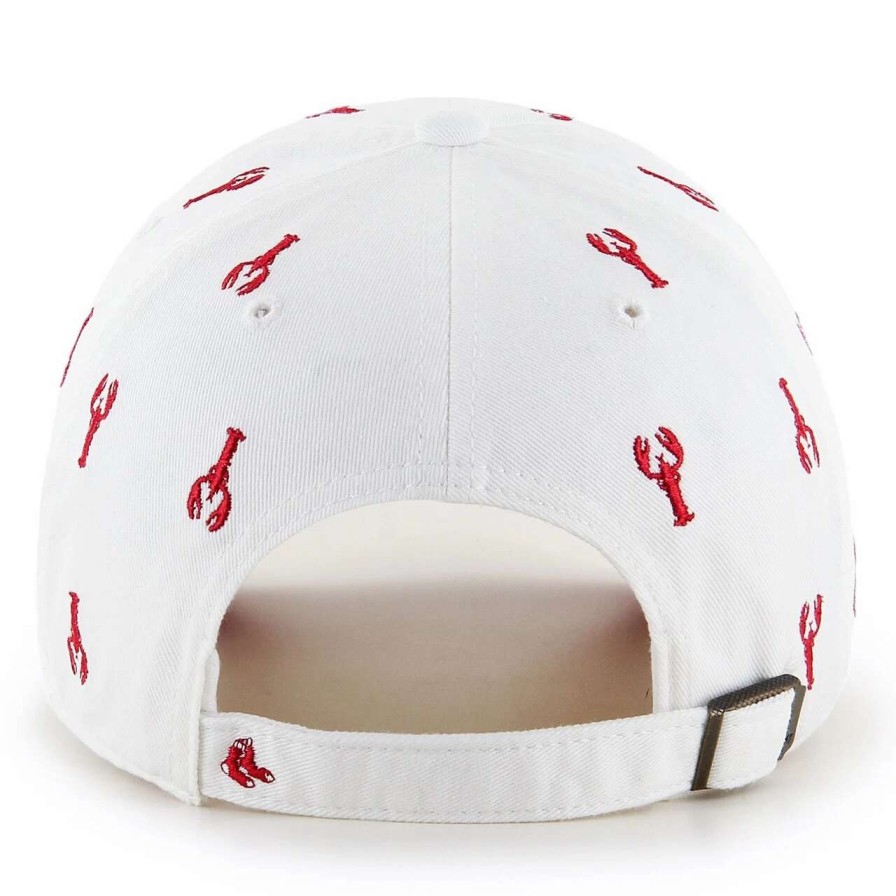 Team * | Women'S Boston Red Sox '47 White Clean Up Adjustable Hat