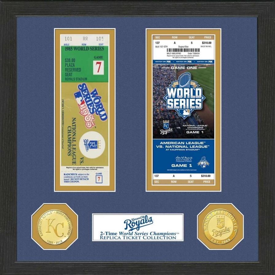 Collectibles & Memorabilia * | Kansas City Royals Highland Mint 13 X 13 World Series Ticket Collection