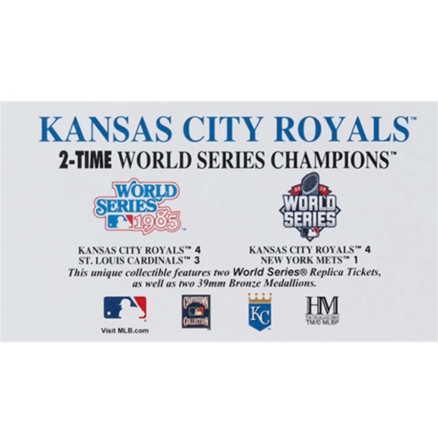 Collectibles & Memorabilia * | Kansas City Royals Highland Mint 13 X 13 World Series Ticket Collection