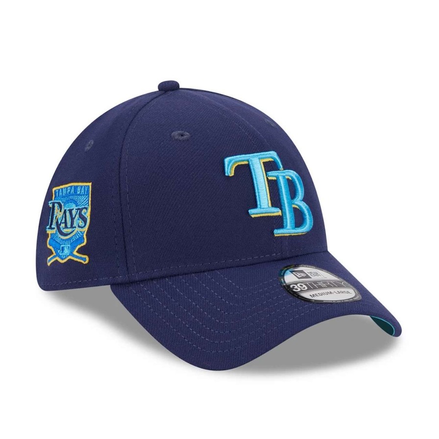 Team * | Men'S Tampa Bay Rays New Era Navy 2023 Mlb Father'S Day 39Thirty Flex Hat