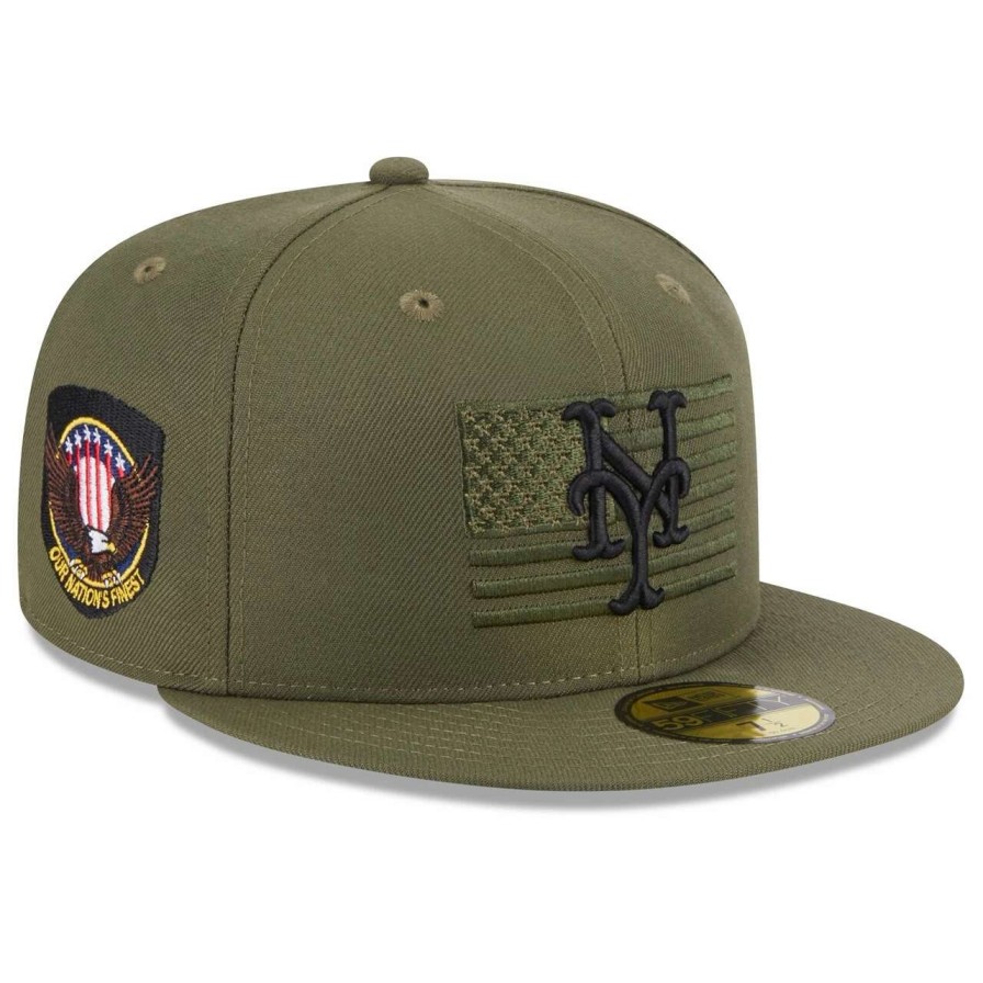 Team * | Men'S New York Mets New Era Green 2023 Armed Forces Day On-Field 59Fifty Fitted Hat