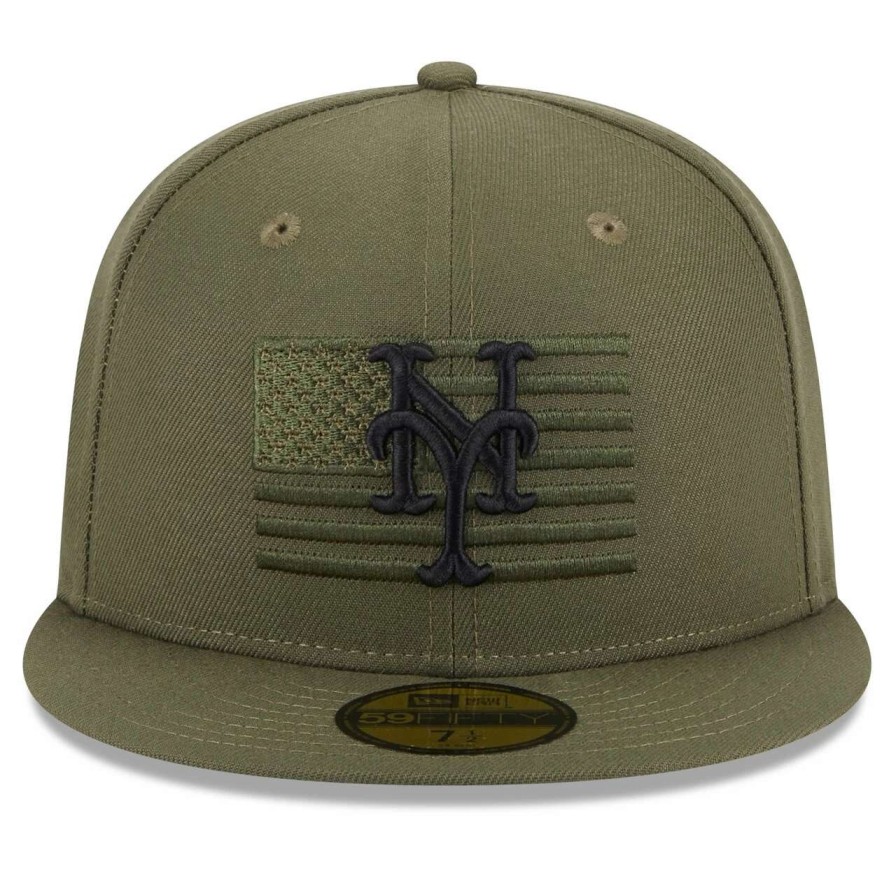 Team * | Men'S New York Mets New Era Green 2023 Armed Forces Day On-Field 59Fifty Fitted Hat