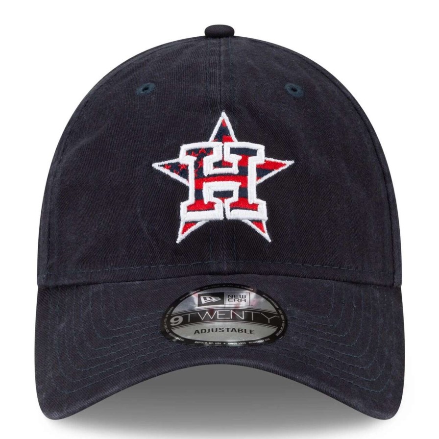 Team * | Men'S Houston Astros New Era Navy 4Th Of July 9Twenty Adjustable Hat