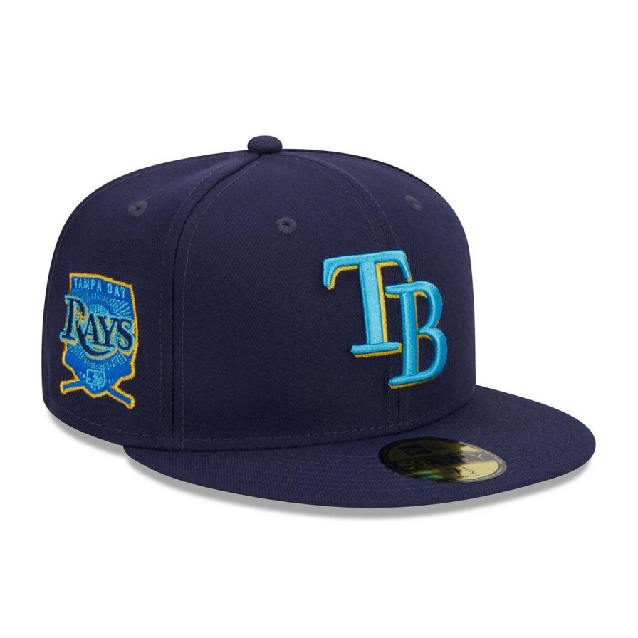 Team * | Men'S Tampa Bay Rays New Era Navy 2023 Mlb Father'S Day On-Field 59Fifty Fitted Hat