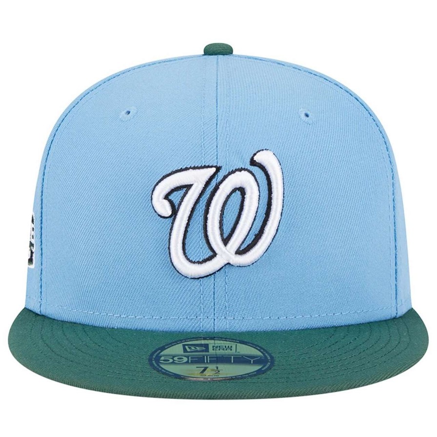 Team * | Men'S Washington Nationals New Era Sky Blue/Cilantro 2018 Mlb All-Star Game 59Fifty Fitted Hat