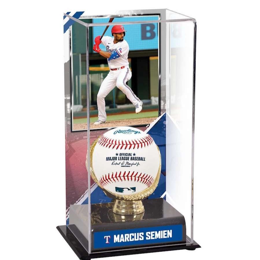 Collectibles & Memorabilia * | Texas Rangers Marcus Semien Fanatics Authentic Gold Glove Display Case With Image