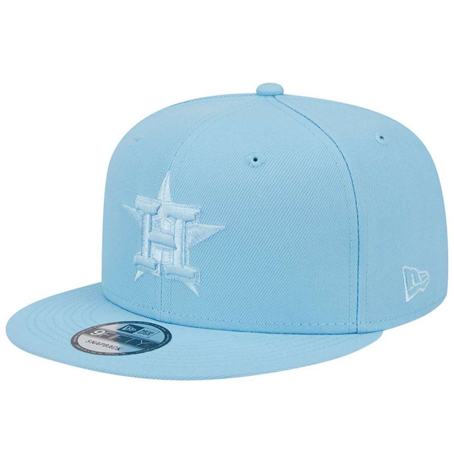 Team * | Men'S Houston Astros New Era Light Blue Spring Color Basic 9Fifty Snapback Hat