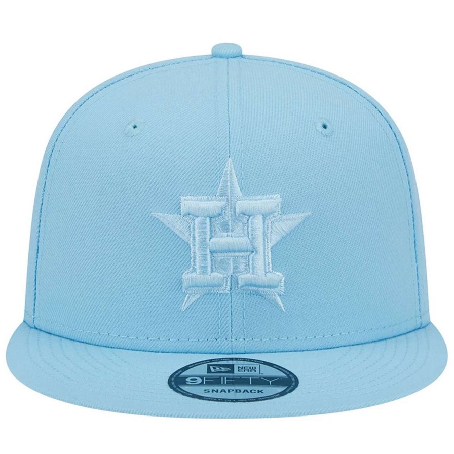 Team * | Men'S Houston Astros New Era Light Blue Spring Color Basic 9Fifty Snapback Hat