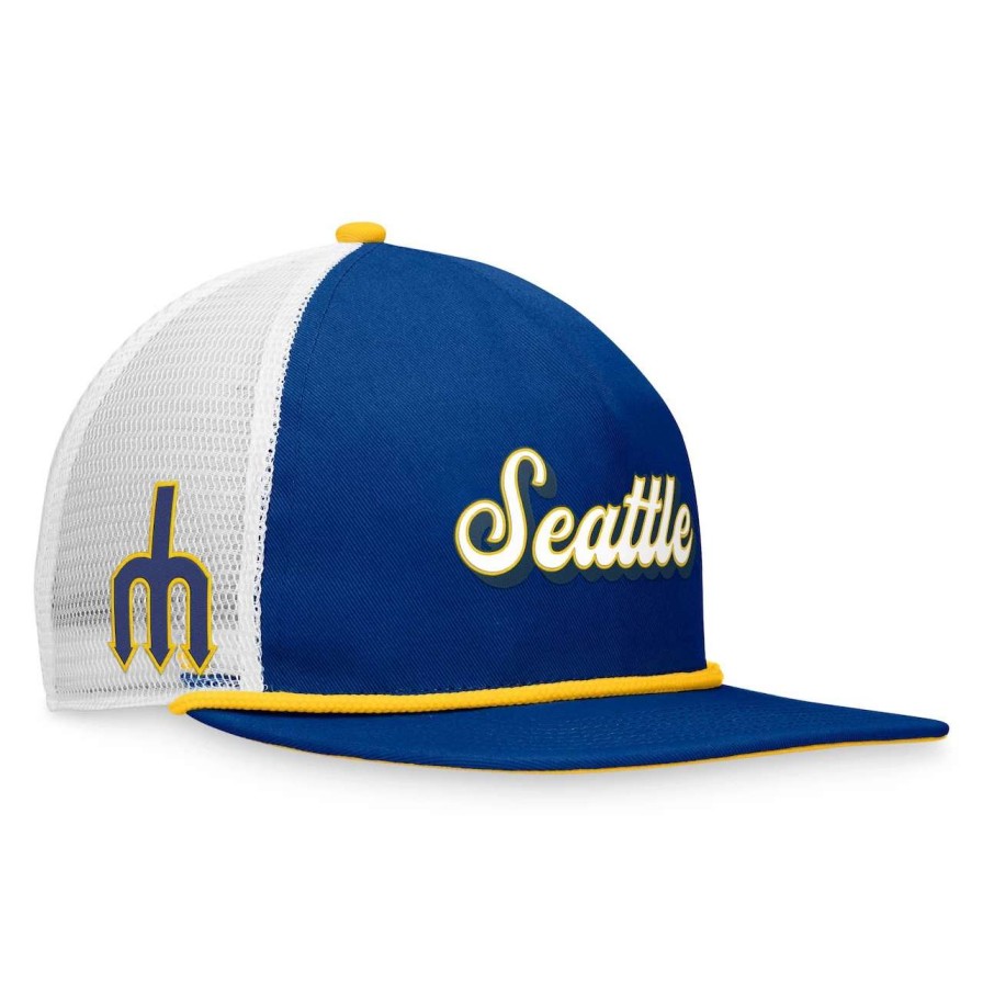 Team * | Men'S Seattle Mariners Fanatics Branded Royal Heritage Golfer Snapback Hat