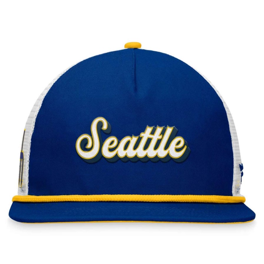 Team * | Men'S Seattle Mariners Fanatics Branded Royal Heritage Golfer Snapback Hat