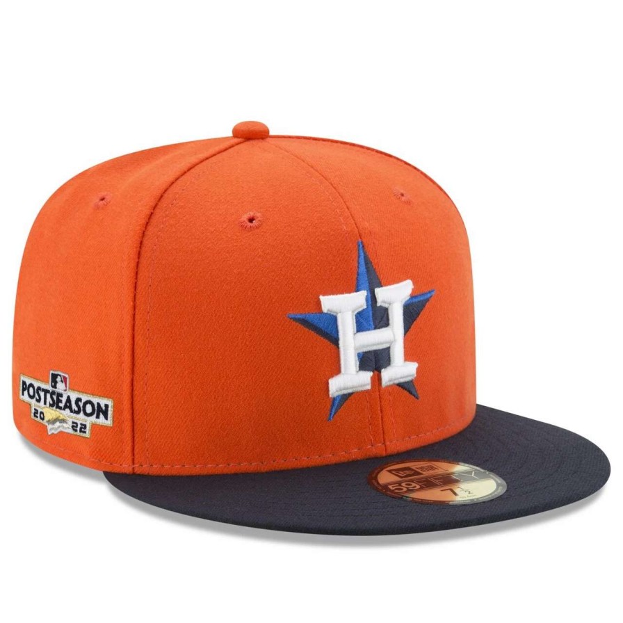 Team * | Men'S Houston Astros New Era Orange 2022 Postseason Side Patch 59Fifty Fitted Hat