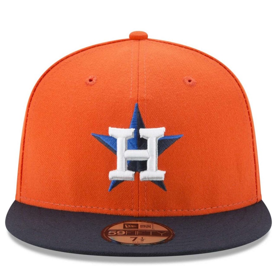 Team * | Men'S Houston Astros New Era Orange 2022 Postseason Side Patch 59Fifty Fitted Hat