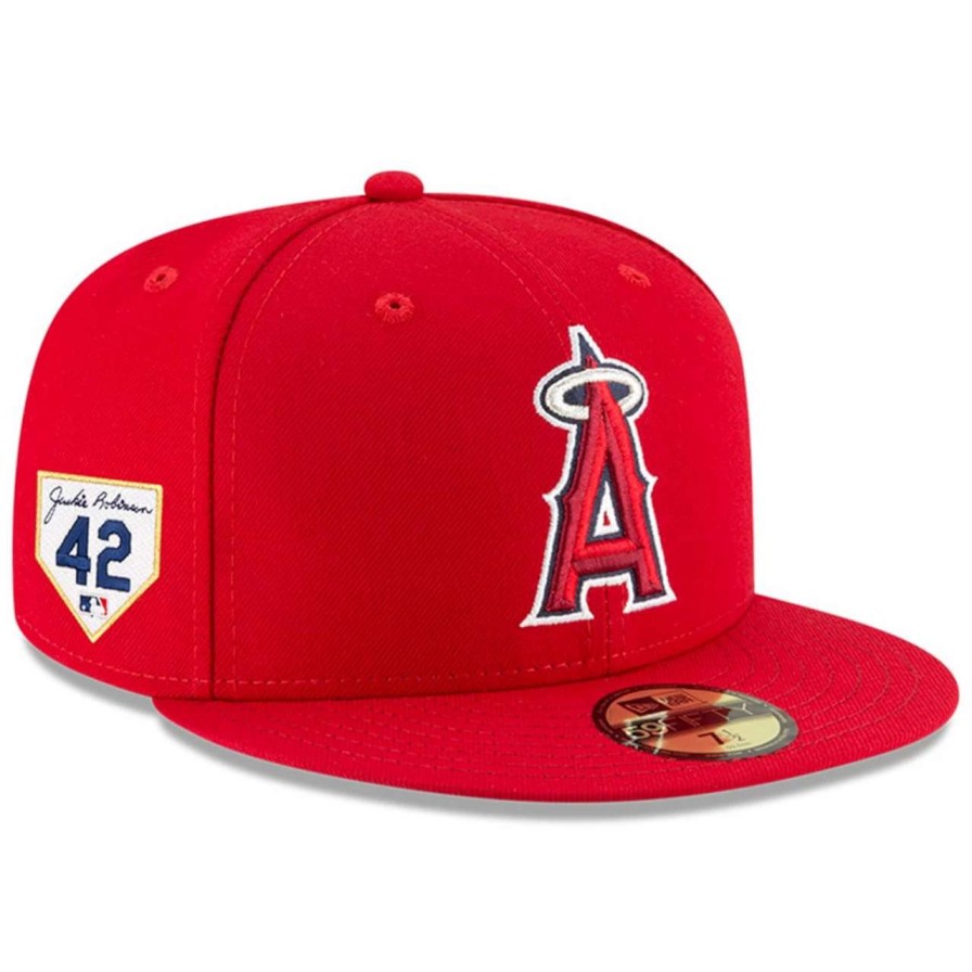 Team * | Men'S Los Angeles Angels New Era Red 2023 Jackie Robinson Day 59Fifty Fitted Hat