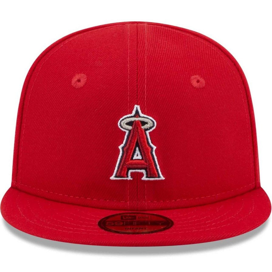 Team * | Infant Los Angeles Angels New Era Red My First 59Fifty Fitted Hat