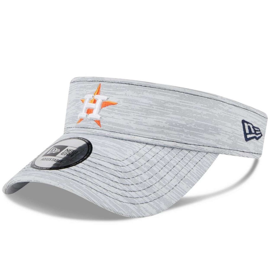 Team * | Men'S Houston Astros New Era Gray Adjustable Visor