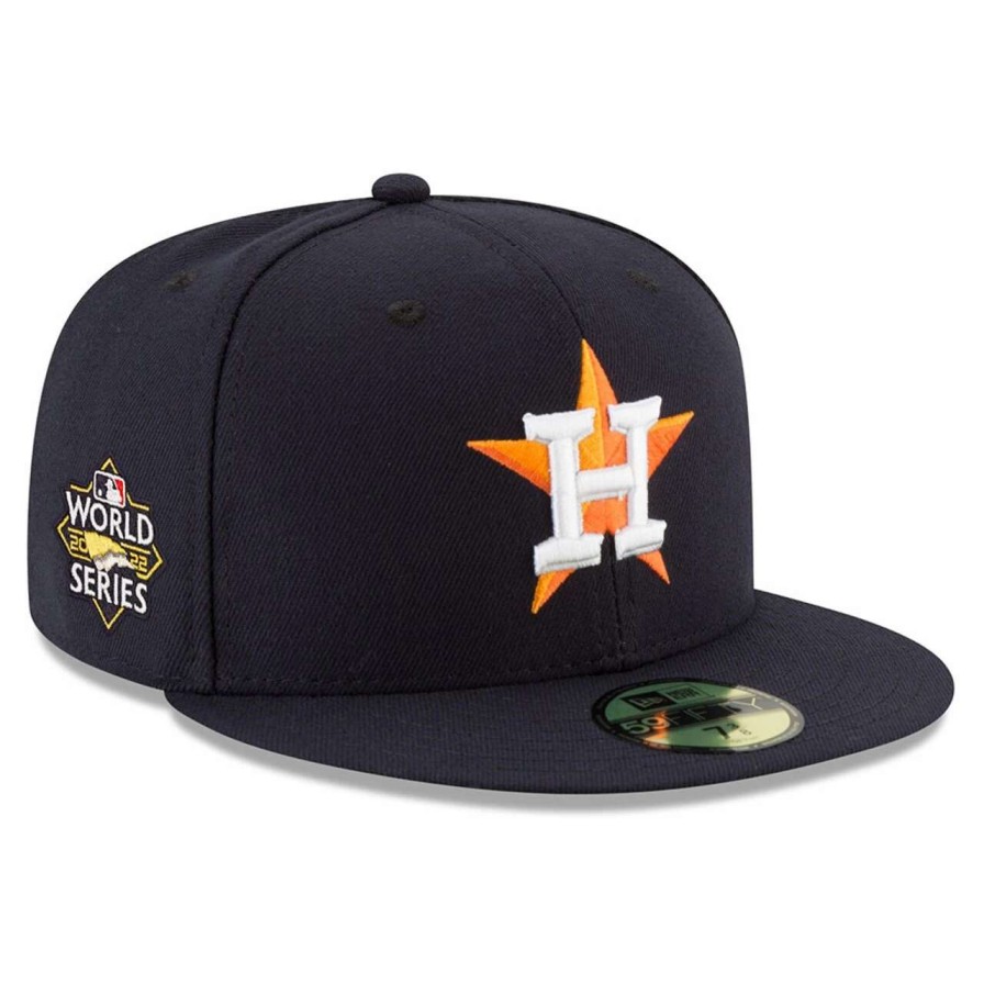 Team * | Men'S Houston Astros New Era Navy 2022 World Series Side Patch 59Fifty Fitted Hat