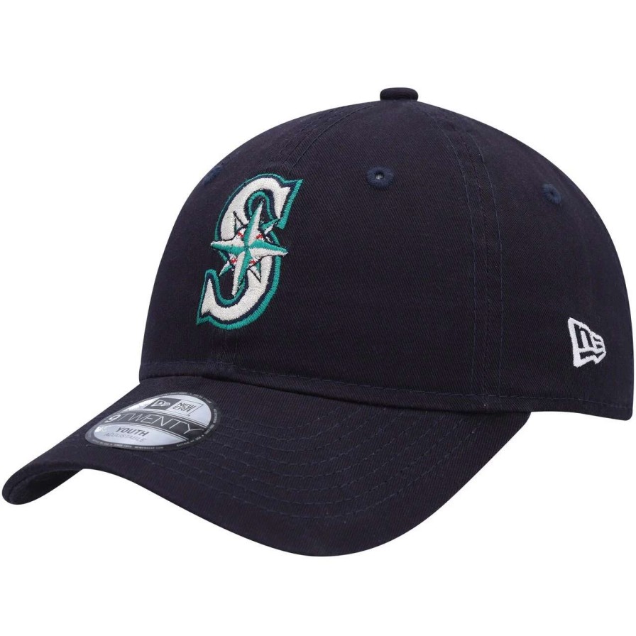 Team * | Youth Seattle Mariners New Era Navy Core Classic 9Twenty Adjustable Hat