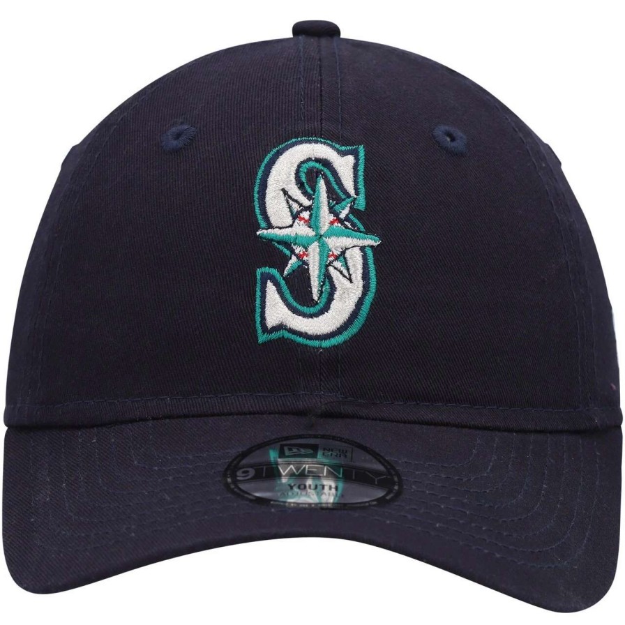 Team * | Youth Seattle Mariners New Era Navy Core Classic 9Twenty Adjustable Hat