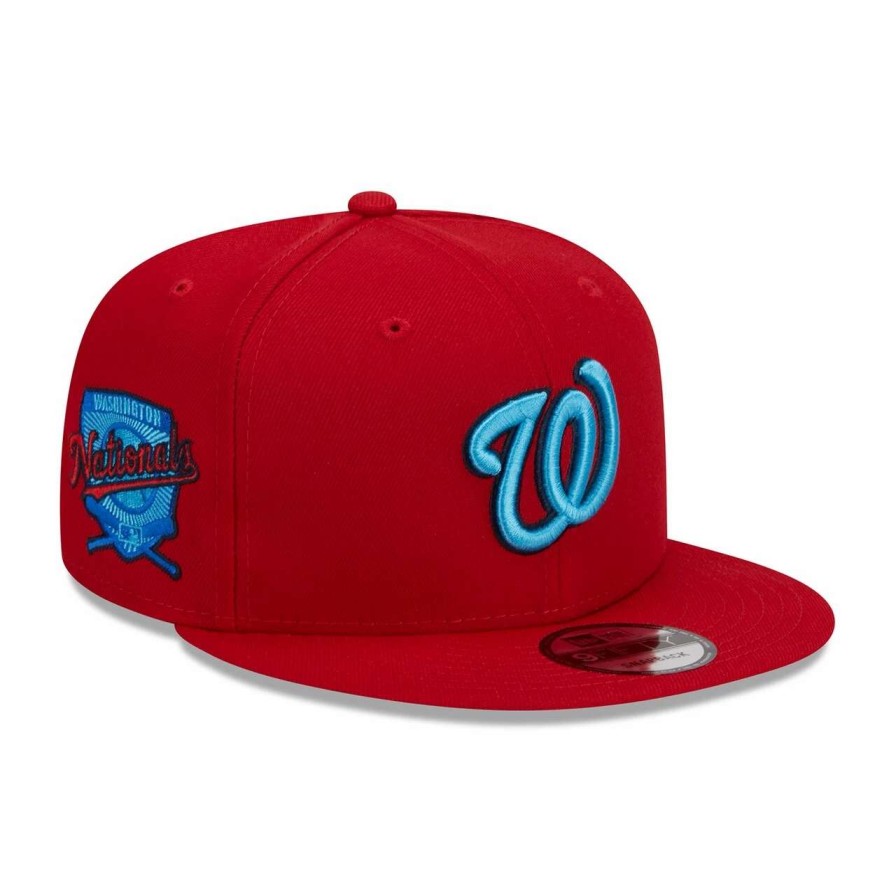 Team * | Men'S Washington Nationals New Era Red 2023 Mlb Father'S Day 9Fifty Snapback Hat