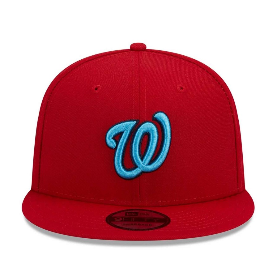 Team * | Men'S Washington Nationals New Era Red 2023 Mlb Father'S Day 9Fifty Snapback Hat