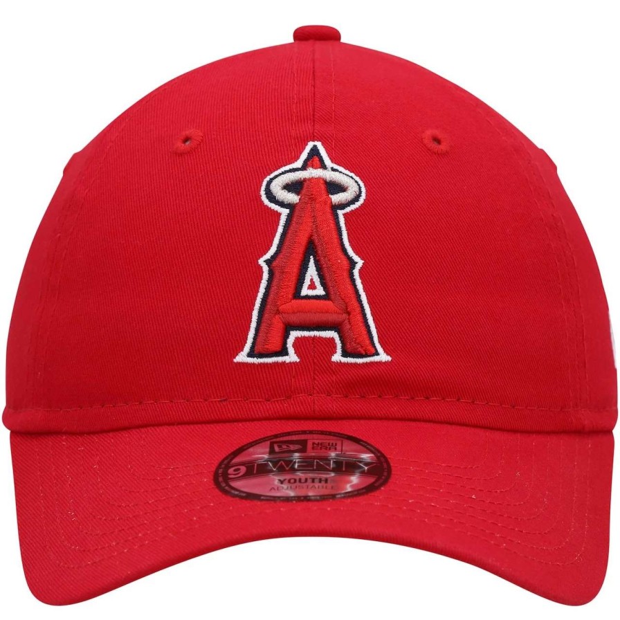 Team * | Youth Los Angeles Angels New Era Red Core Classic 9Twenty Adjustable Hat