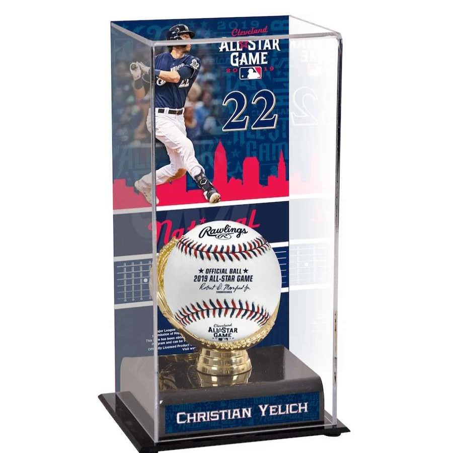 Collectibles & Memorabilia * | Milwaukee Brewers Christian Yelich Fanatics Authentic 2019 Mlb All-Star Game Gold Glove Display Case With Image