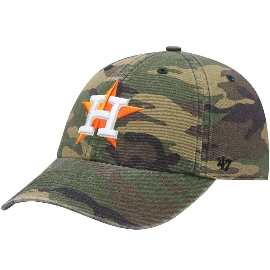 Team * | Men'S Houston Astros '47 Camo Team Clean Up Adjustable Hat