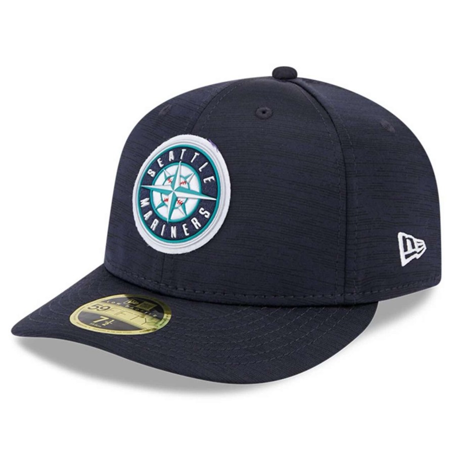 Team * | Men'S Seattle Mariners New Era Navy 2023 Clubhouse Low Profile 59Fifty Fitted Hat