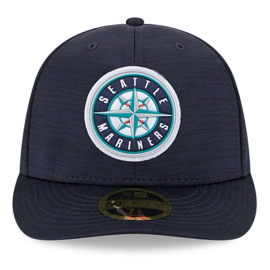 Team * | Men'S Seattle Mariners New Era Navy 2023 Clubhouse Low Profile 59Fifty Fitted Hat