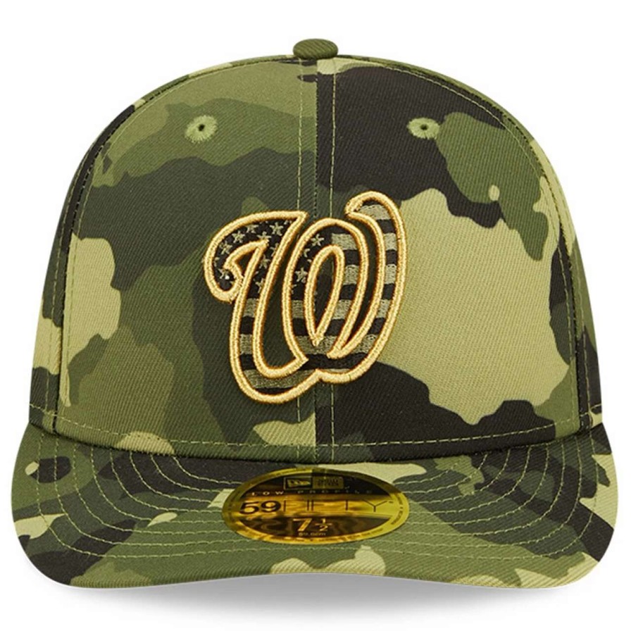 Team * | Men'S Washington Nationals New Era Camo 2022 Armed Forces Day On-Field Low Profile 59Fifty