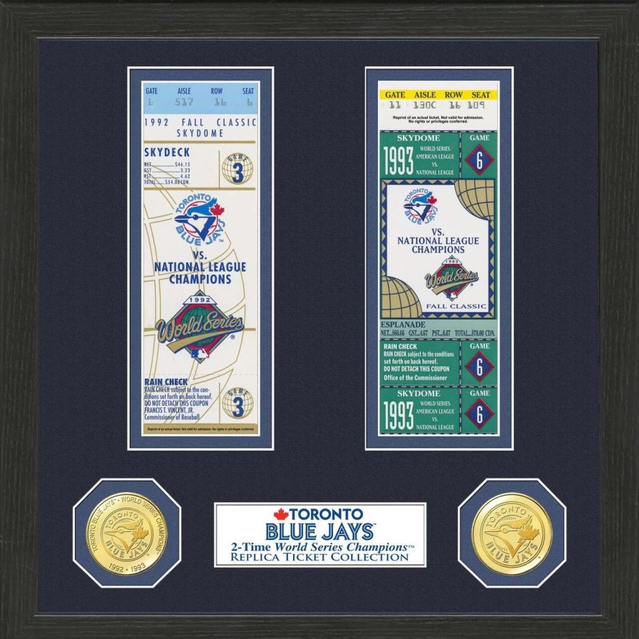 Collectibles & Memorabilia * | Toronto Blue Jays Highland Mint 13 X 13 World Series Ticket Collection