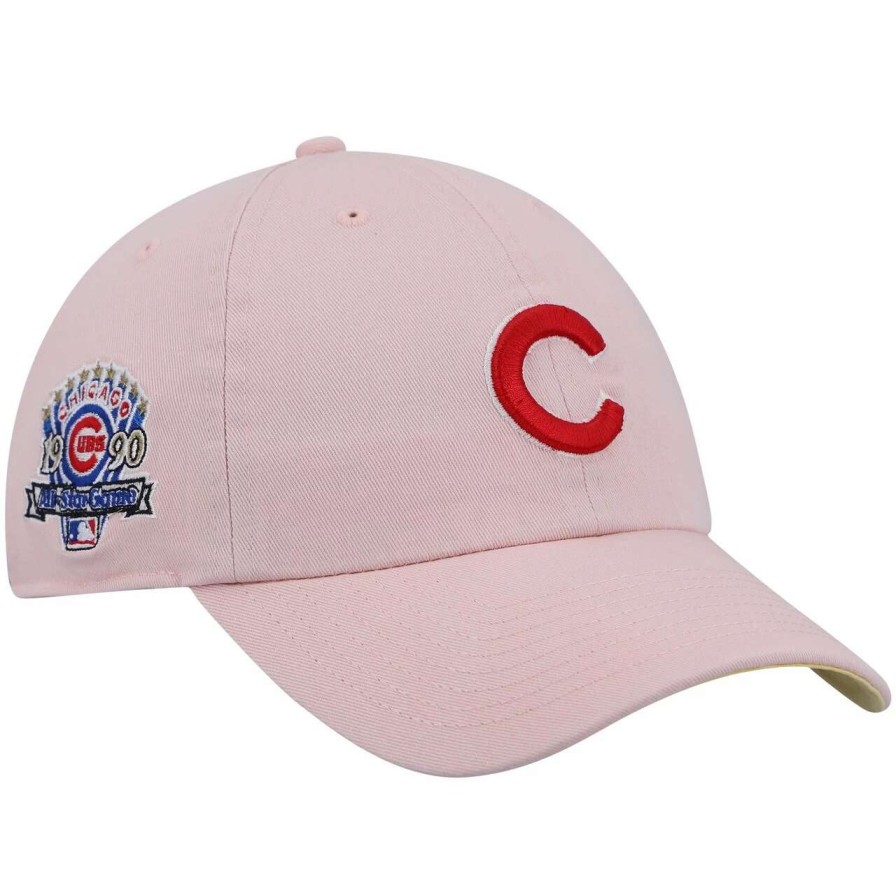 Team * | Men'S Chicago Cubs '47 Pink 1990 Mlb All-Star Game Double Under Clean Up Adjustable Hat