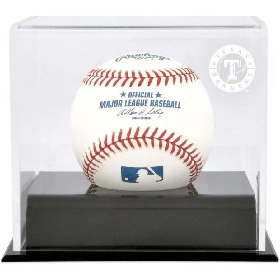 Collectibles & Memorabilia * | Texas Rangers Fanatics Authentic Baseball Cube Logo Display Case