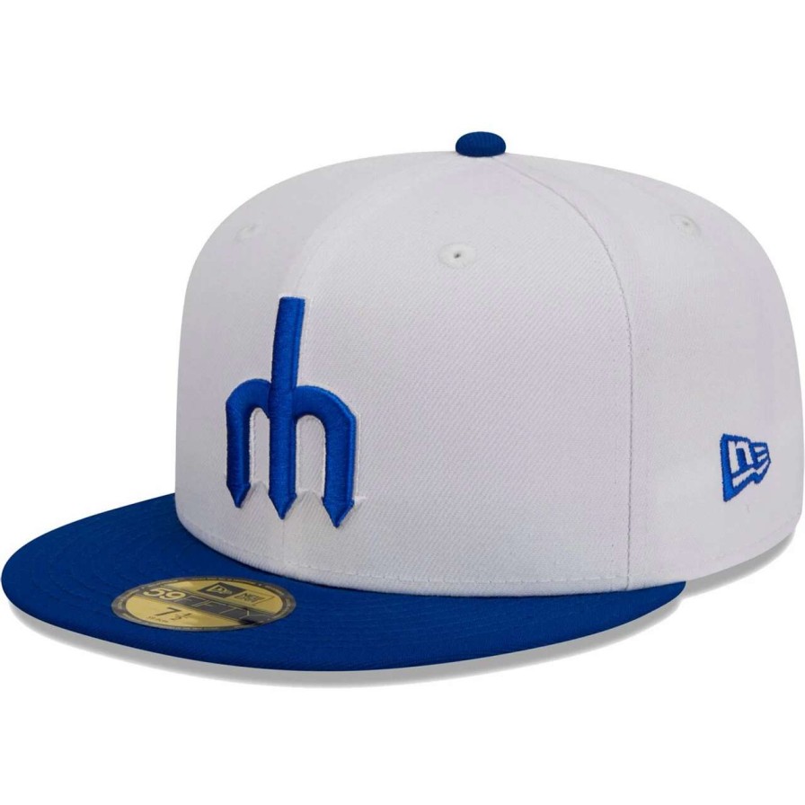 Team * | Men'S Seattle Mariners New Era White Optic 59Fifty Fitted Hat