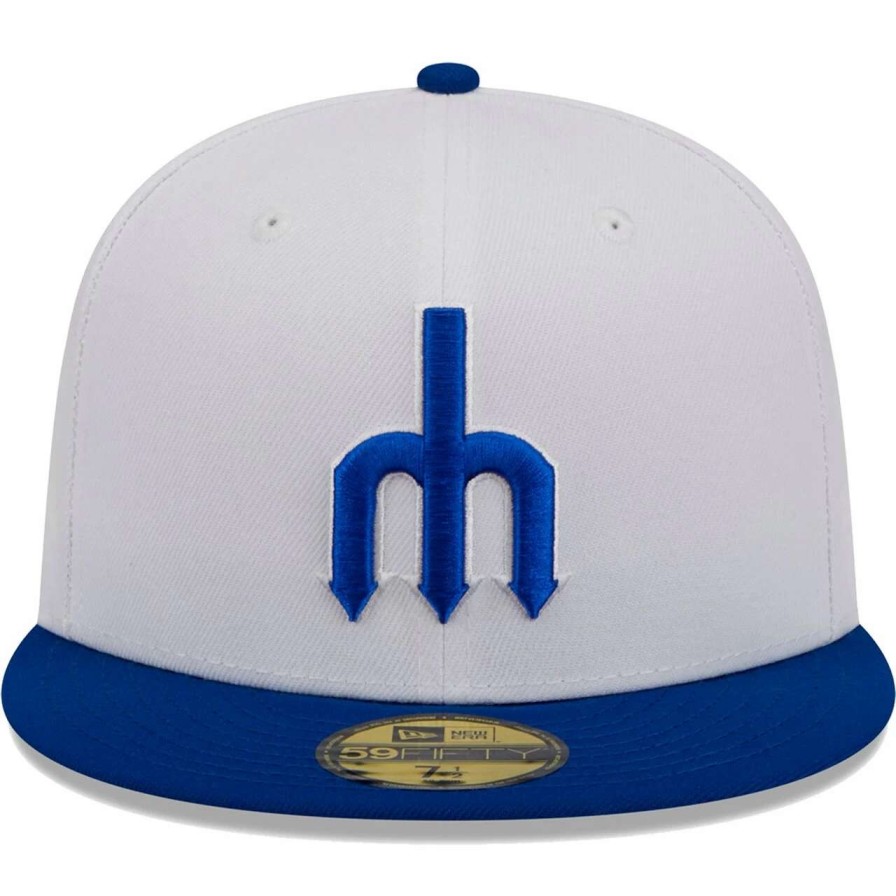 Team * | Men'S Seattle Mariners New Era White Optic 59Fifty Fitted Hat