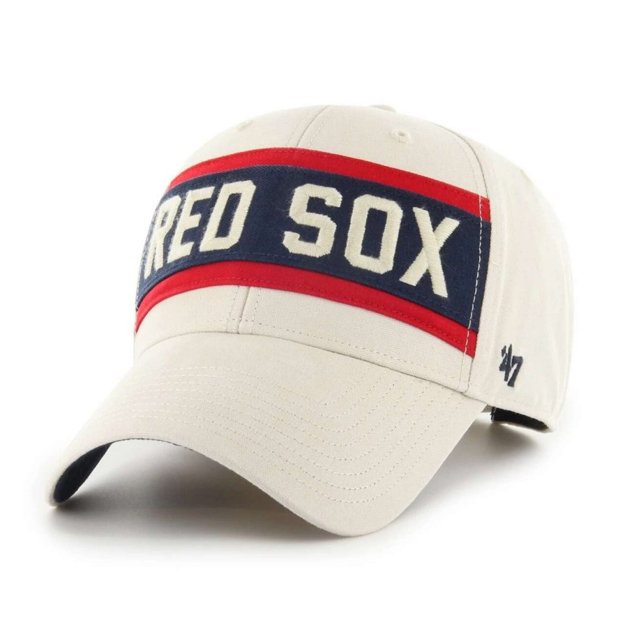 Team * | Boston Red Sox '47 Primary Team Logo Legacy Crossroad Mvp Adjustable Hat Cream