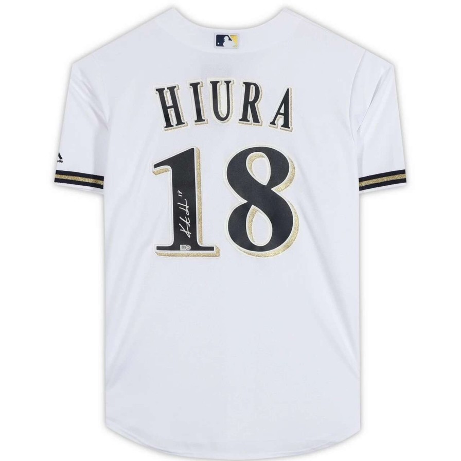 Collectibles & Memorabilia * | Autographed Milwaukee Brewers Keston Hiura Fanatics Authentic White Replica Jersey