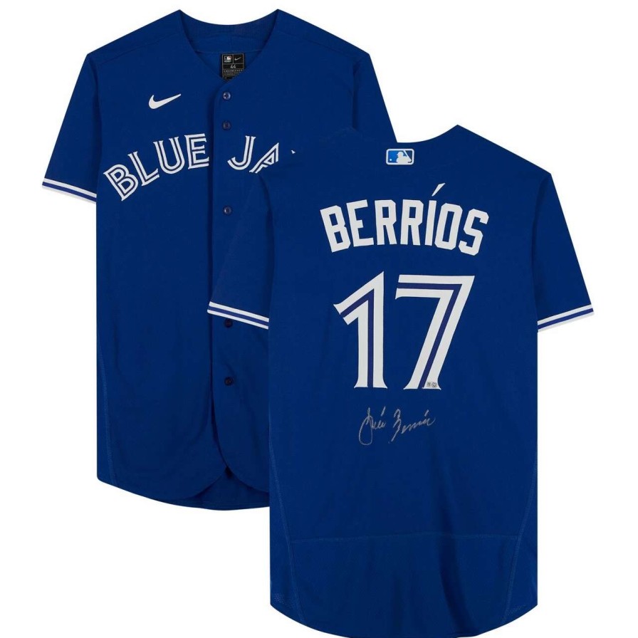 Collectibles & Memorabilia * | Autographed Toronto Blue Jays Jose Berrios Fanatics Authentic Royal Nike Authentic Jersey