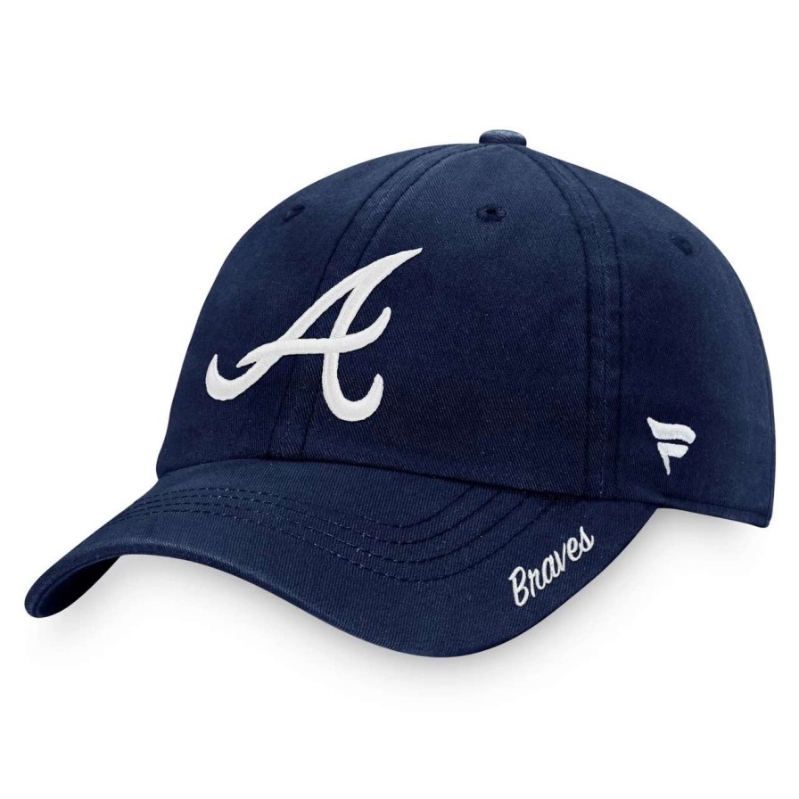 Team * | Women'S Atlanta Braves Fanatics Branded Navy Team Core Adjustable Hat