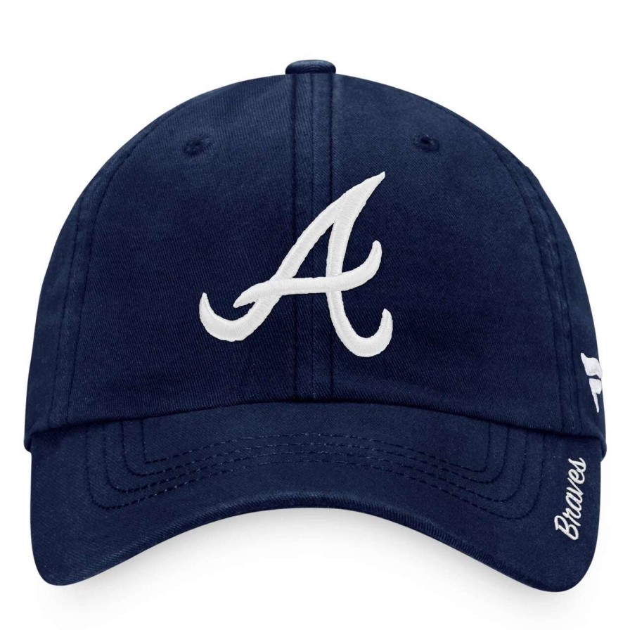 Team * | Women'S Atlanta Braves Fanatics Branded Navy Team Core Adjustable Hat