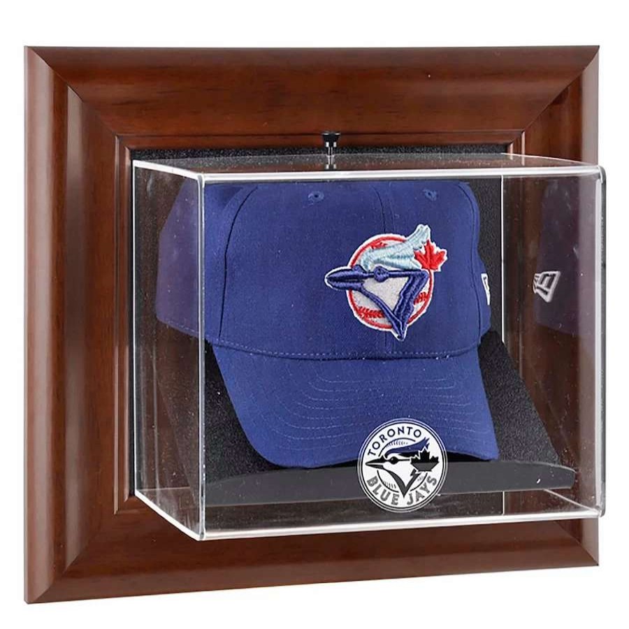 Collectibles & Memorabilia * | Toronto Blue Jays Fanatics Authentic Brown Framed Wall-Mounted Logo Cap Case