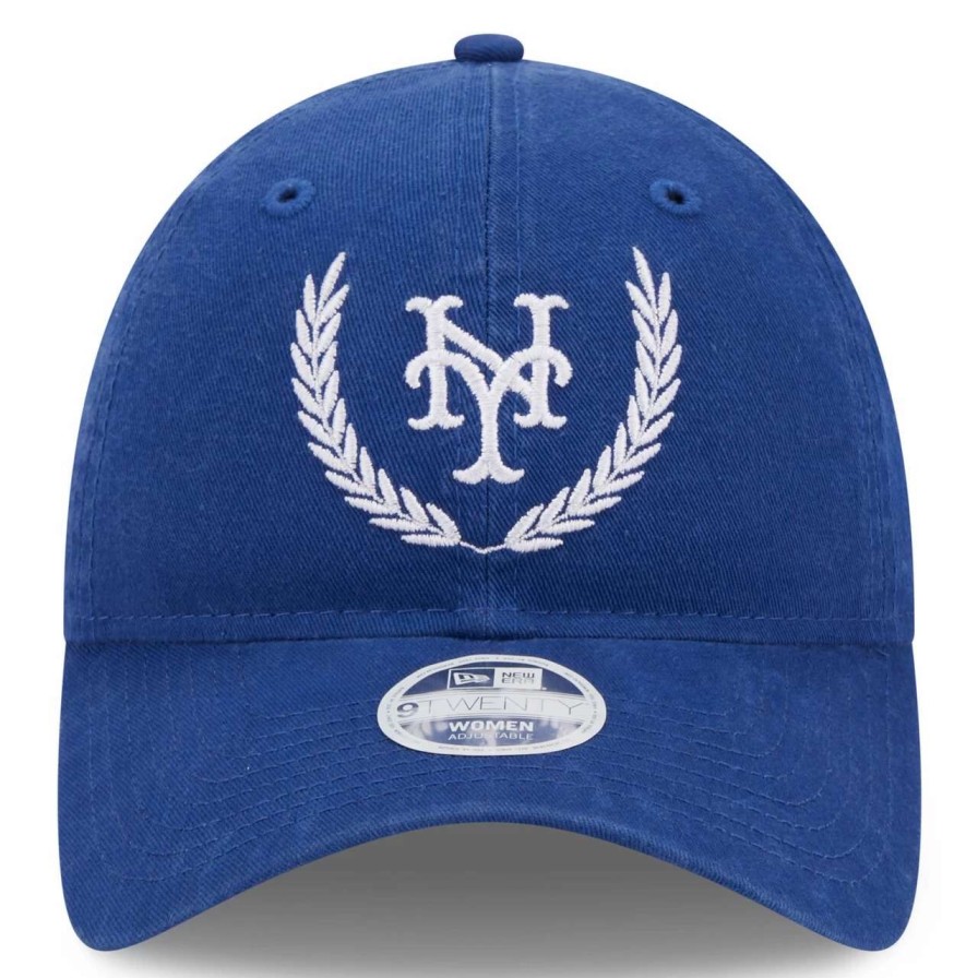 Team * | Women'S New York Mets New Era Royal Leaves 9Twenty Adjustable Hat